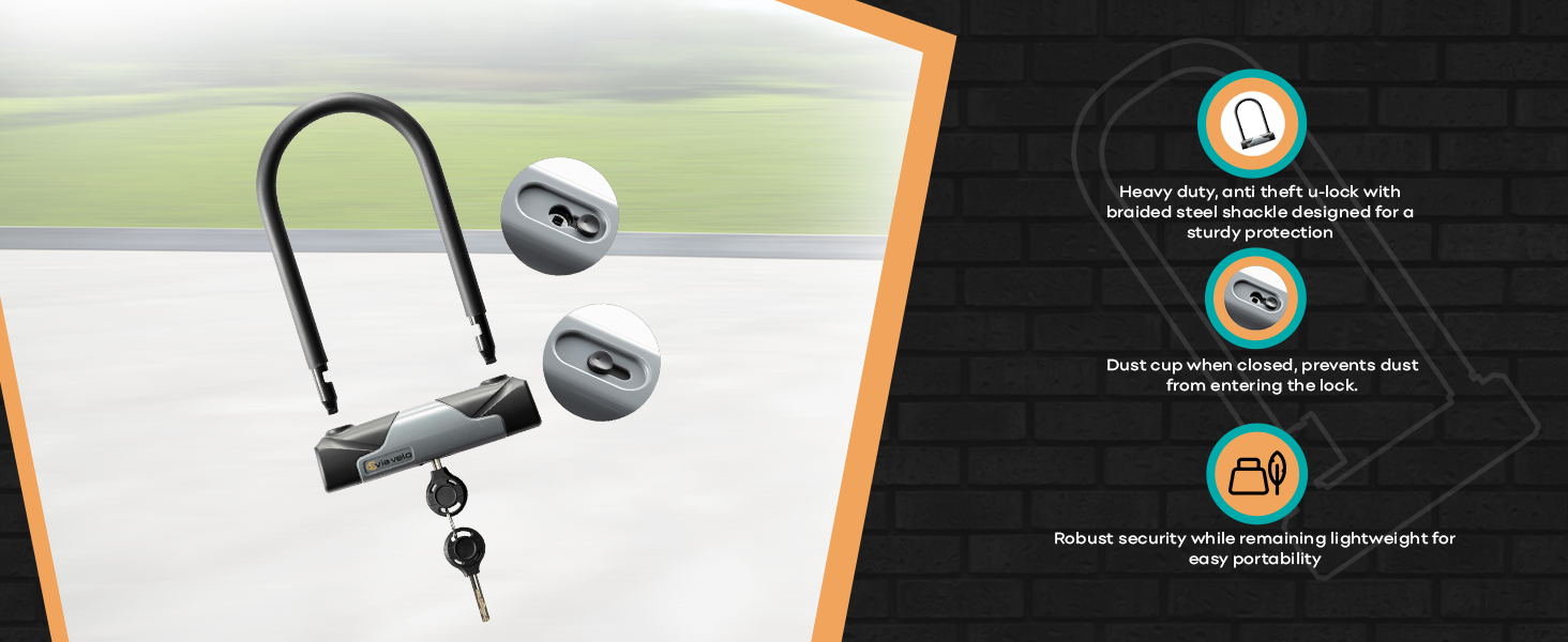 bikeulock, antitheft, heavydutylock, ebikesecurity, bikelock, bikesafety, ulockwithcable, keyguard