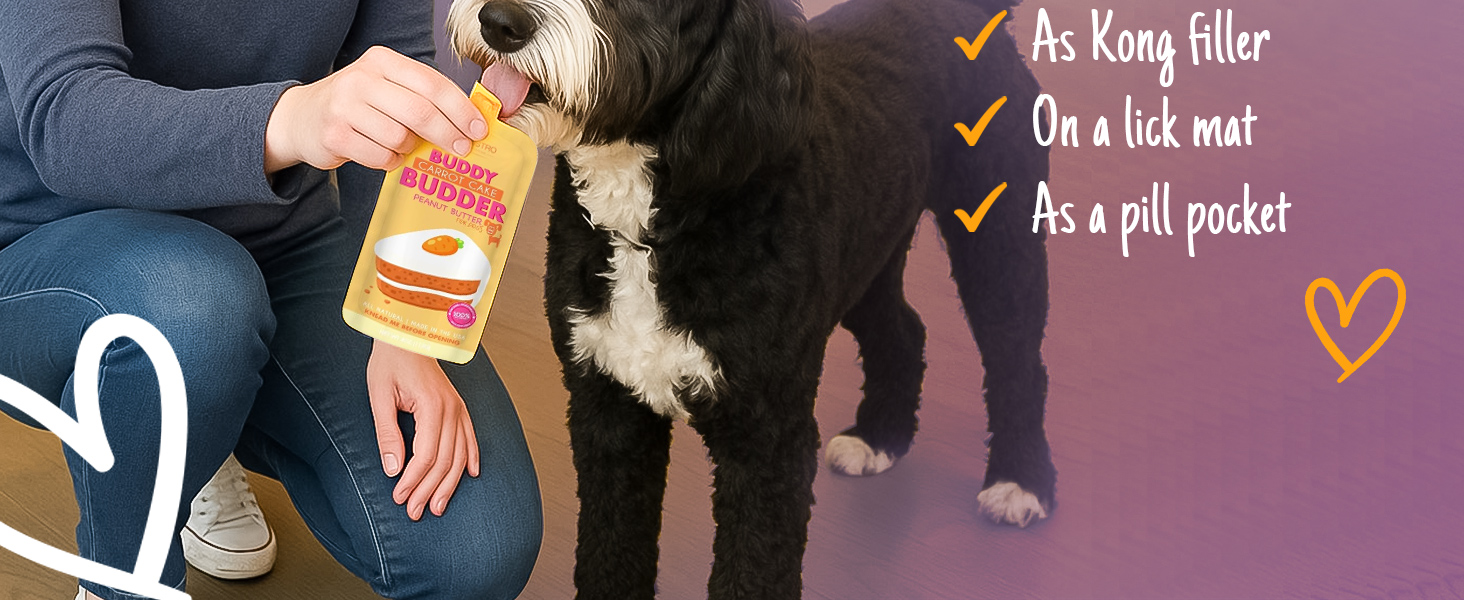 dog peanut butter, buddy budder