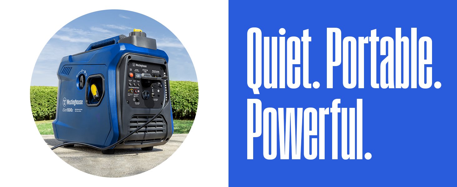 The quiet, portable, and powerful iGen1500c on a natural background.