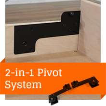 Space-saving bed kit Hidden bed hardware Twin Murphy bed mechanism