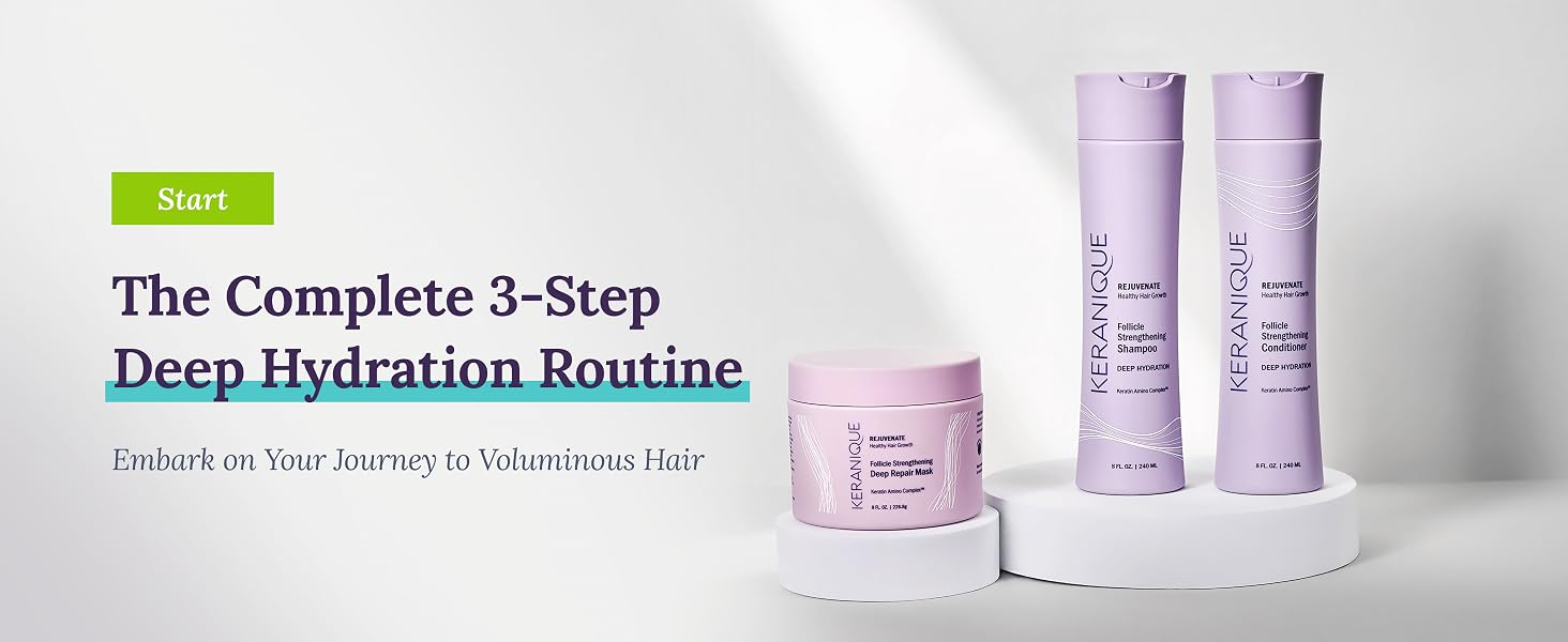deep hydration shampoo conditioner and hair repair mask for thinning hair
