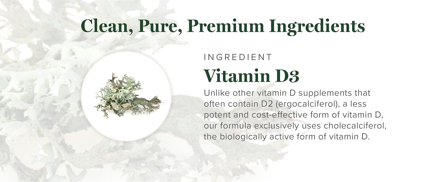 Clean, Pure, Premium Ingredients