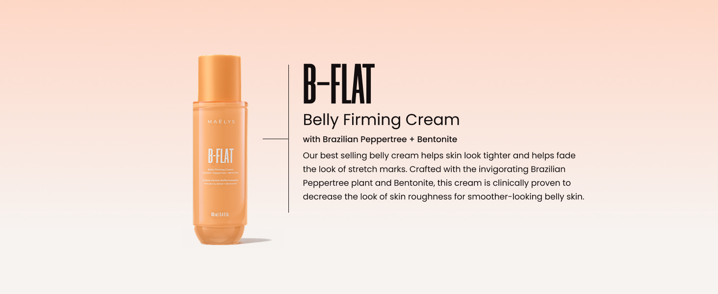 MAËLYS Cosmetics B-FLAT Belly Firming Cream Stretch Mark Belly Cream Tightening