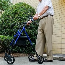 rolling walker rollator senior elderly lightweight transport travel