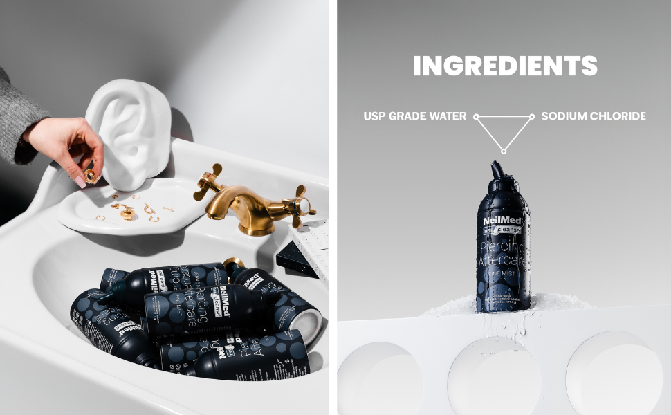 NeilMed NeilCleanse Piercing Aftercare, Fine Mist, Ingredients