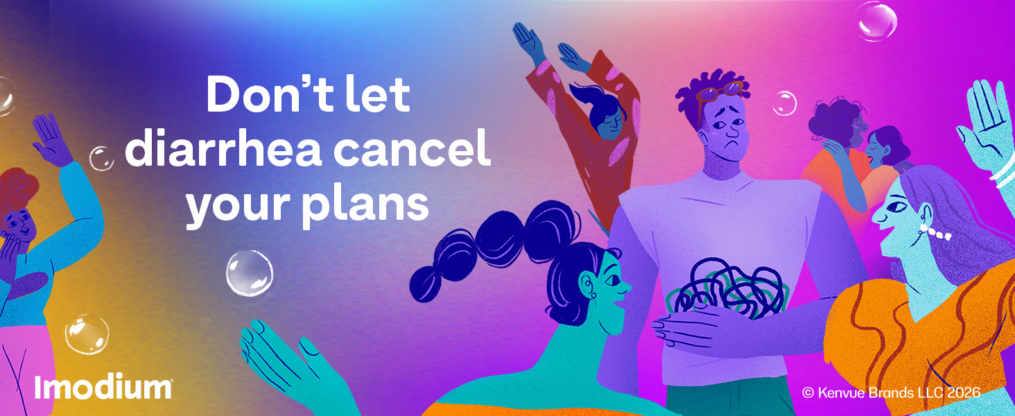 Imodium Anti-Diarrheal caplets help relieve diarrhea so you don&amp;#39;t have to cancel your plans