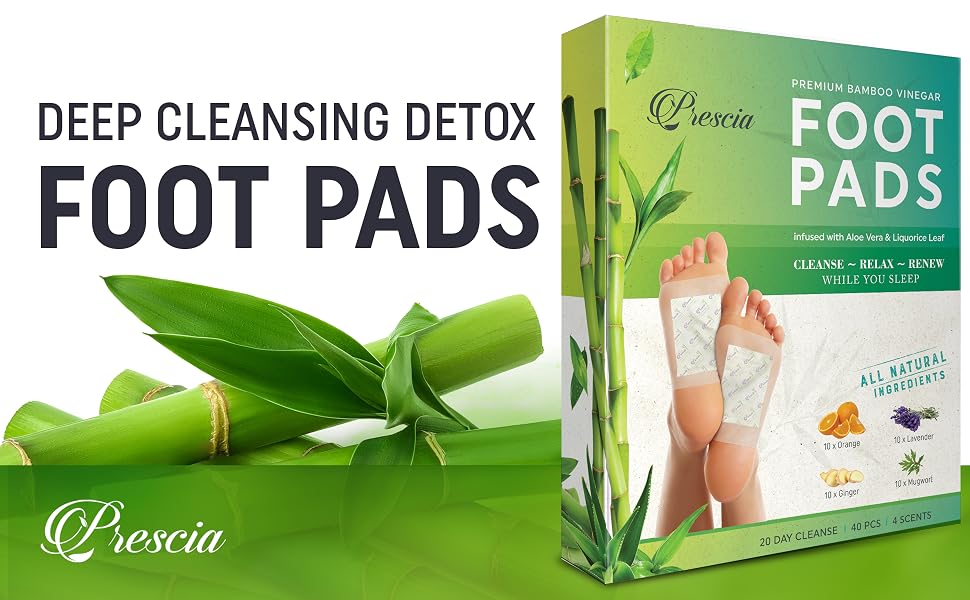 Deep Cleansing Detox Foot Pads Bamboo Vinegar