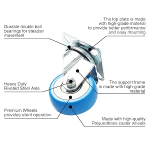 polyurethane caster wheel castor wheels heavy duty caster
