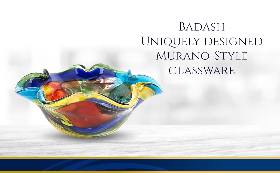 Murano-Style Art Glass Bowl