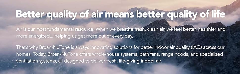 Broan NuTone Bathroom ventilation bath fan exhaust fans for bathroom air quality improvement home