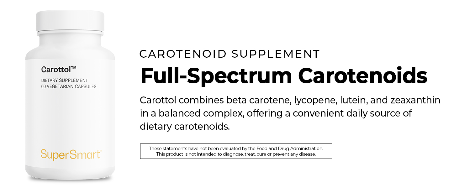 Carotenoid Supplement Full Spectrum Carotenoids Beta Carotene Lycopene Lutein Zeaxanthin Complex