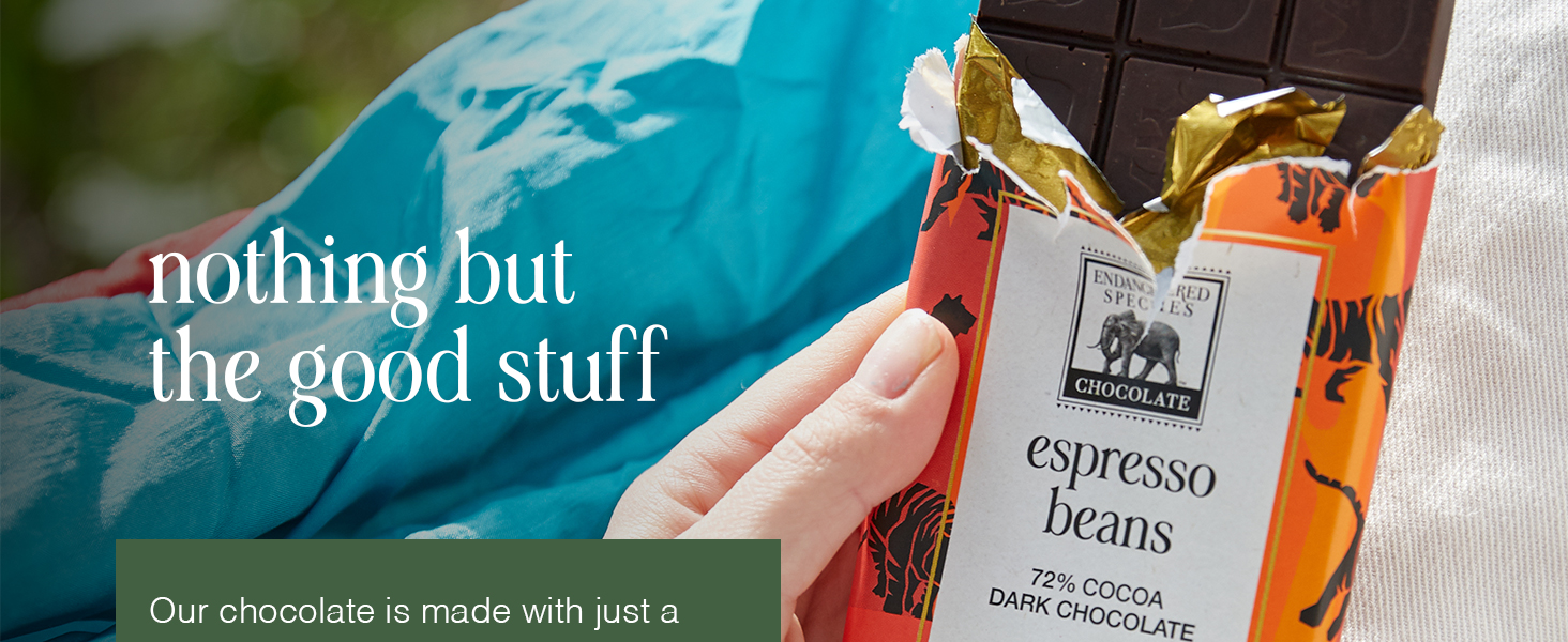 Endangered Species Dark Chocolate Candy Bars 72% COCOA