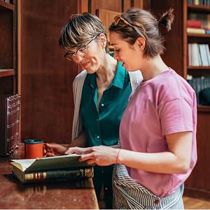 teacher and student studying