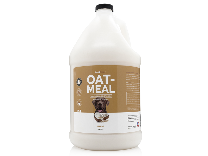 bark2basics oatmeal pet conditioner 1 gallon for dogs cats colloidal groomers use concentrate bulk
