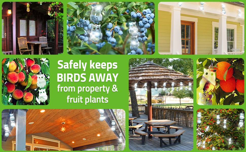Reflective bird repellent