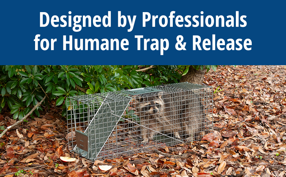 1079 Havahart Live Animal Trap is designed by professionals for humane trap and release