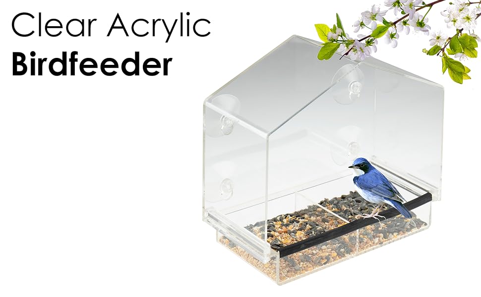 clever-garden-clear-acrylic-birdfeeder
