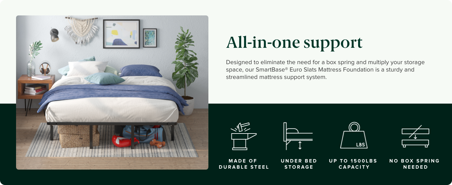 SmartBase Euro Slats Mattress Foundation