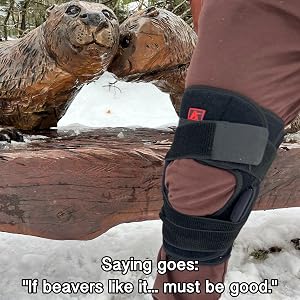 knee compression brace with hinges patella stabilizers lateral support strap