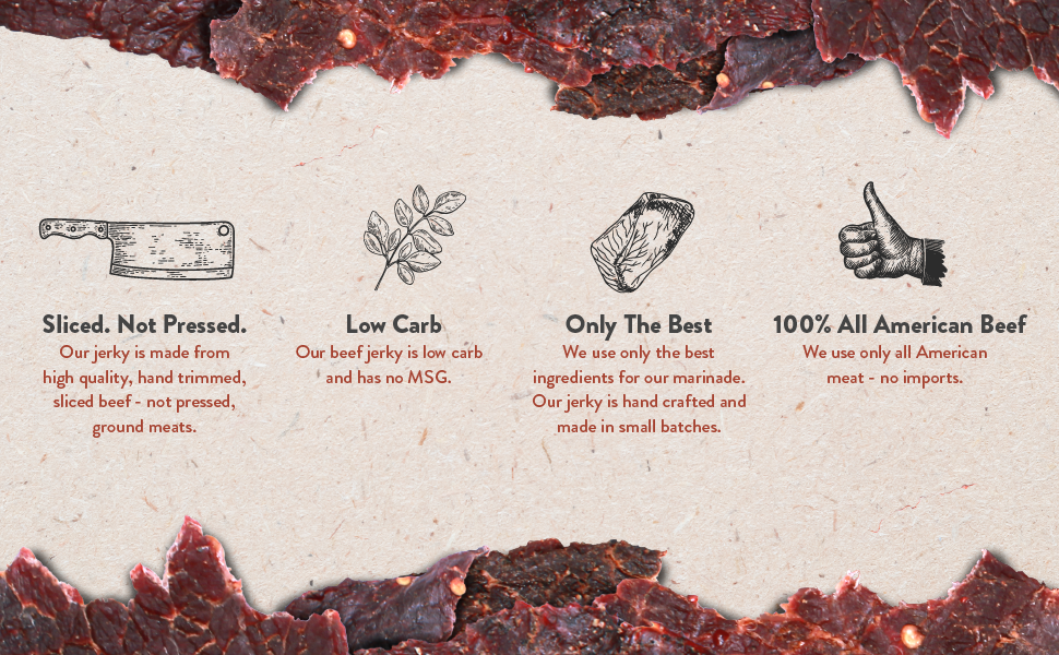 hard times black pepper beef jerky all american beef hand sliced natural ingredients high quality