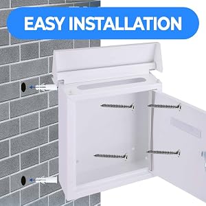 SereneLife Weatherproof Wall Mount Locking