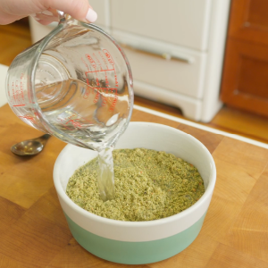 Step 1 Dehydrated dog food