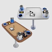 LED boat table, boat table, pontoon boat table