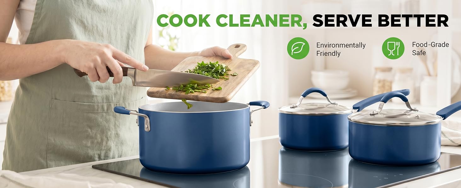 ware pots and pans nonstick pan frying cookware sets silverware set house blue diamond