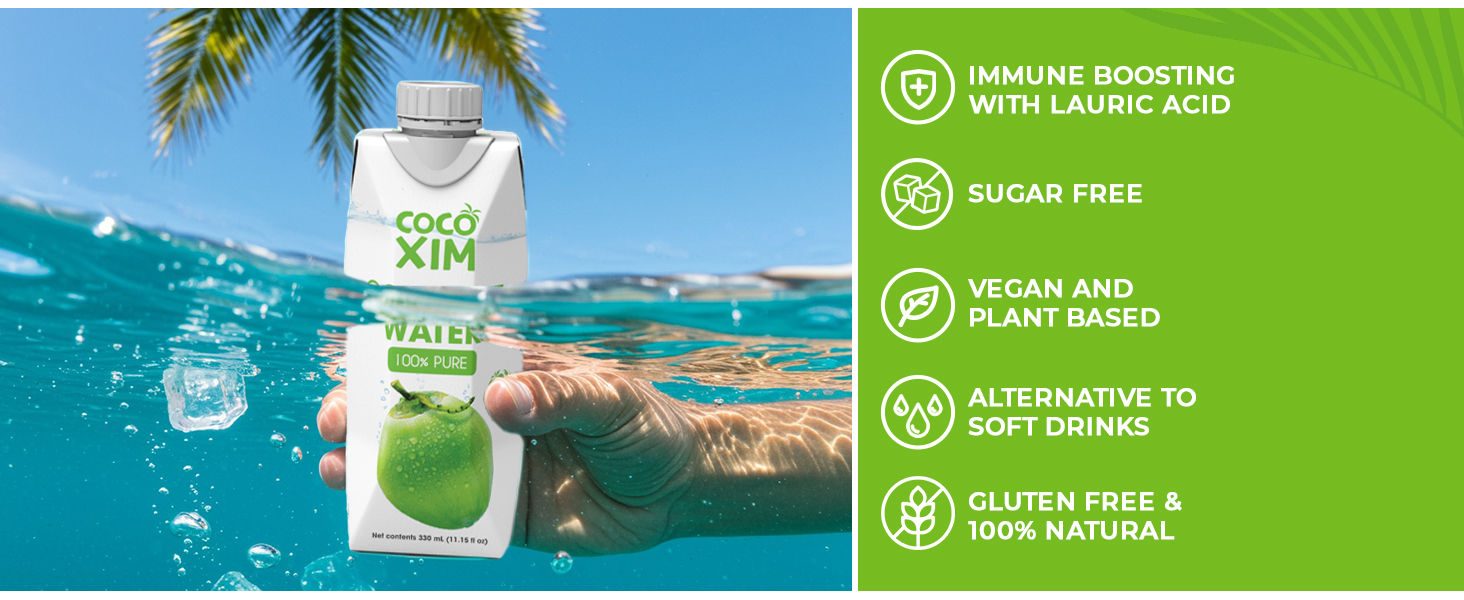 pure coconut water, fresh coconut drink, natural beverage, electrolyte drink, healthy hydration