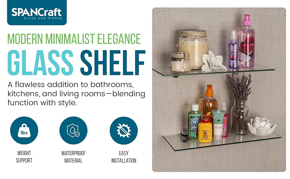 glass shelf