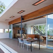 climate control electric heaters patios kitchens living rooms Infratech year-round heat comfort
