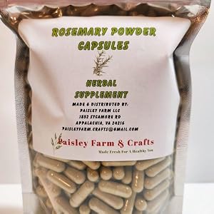 Rosemary Capsules, Herbal Supplement