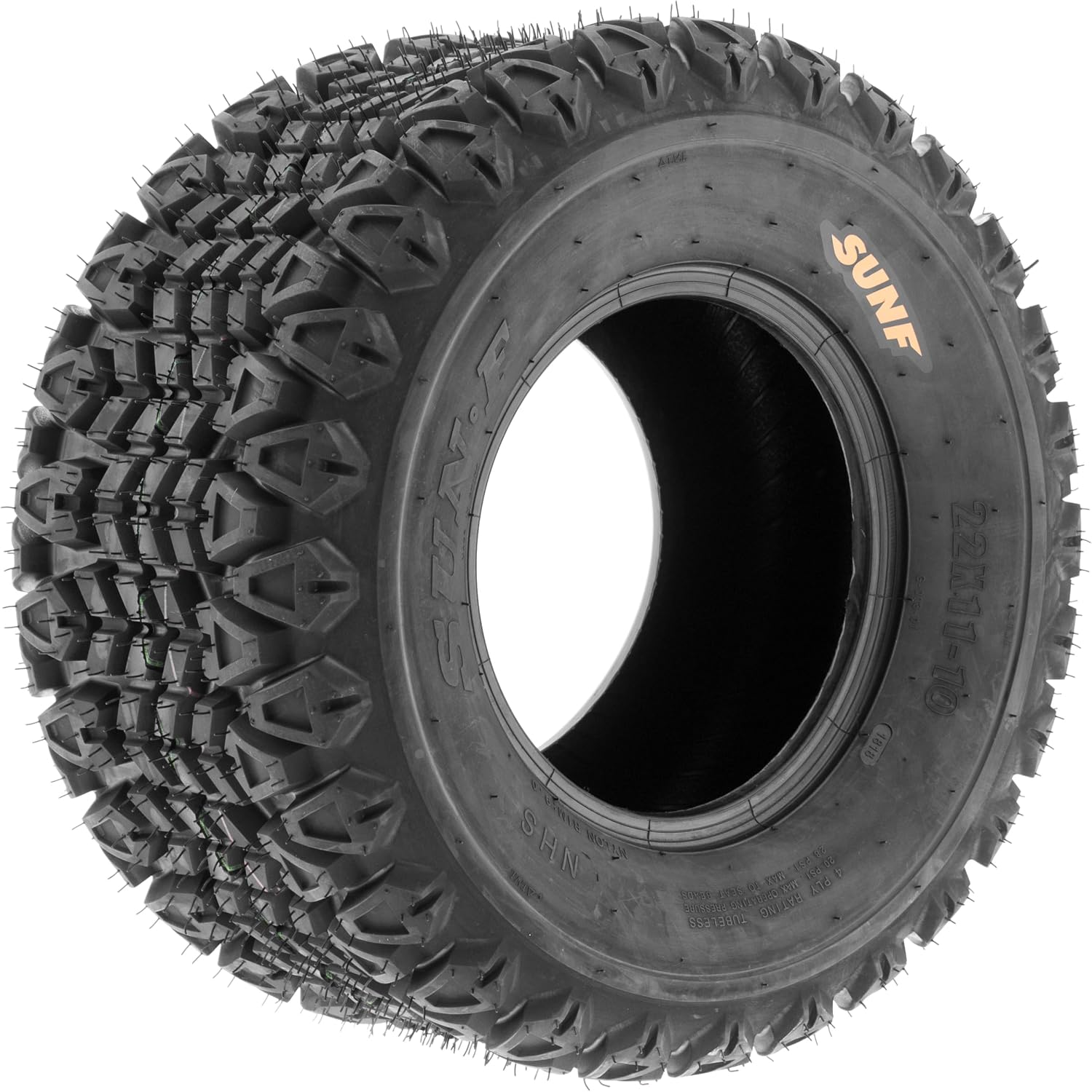 SunF 22x11-10 22x11x10 Golf Cart Lawn Mower Quad 4 Ply ATV UTV Tires G003 [ Rim(s) NOT included ]