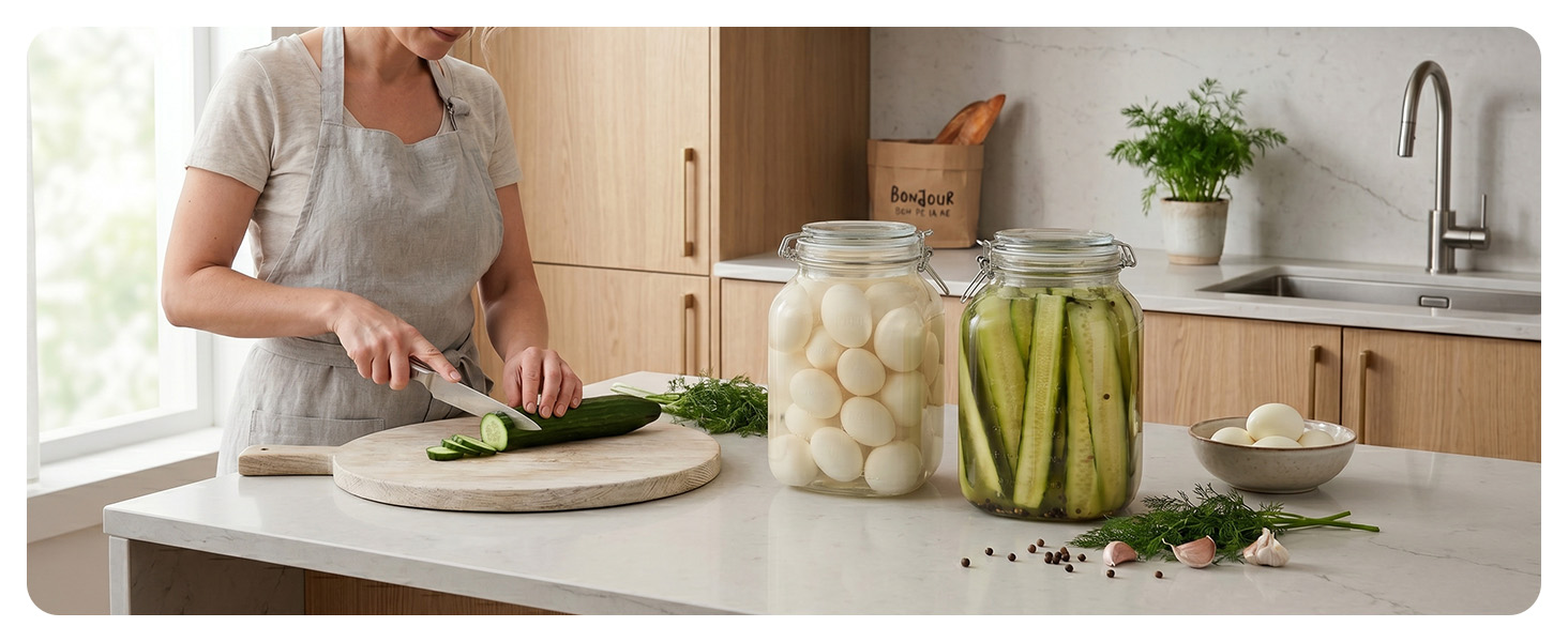 gallon glass jar with lid