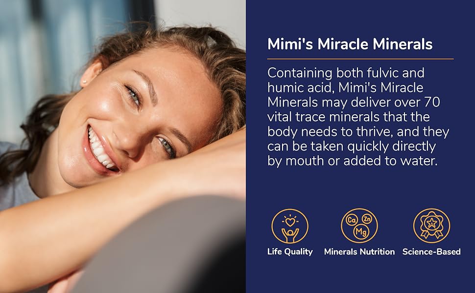 Mimi&amp;#39;s Miracle Minerals contains both fulvic and humic acid, delivering over 70 trace minerals.