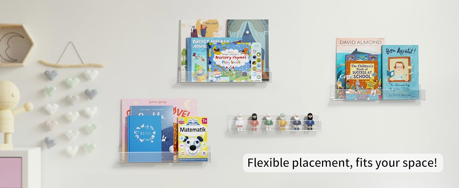 nursery book shelves for wall