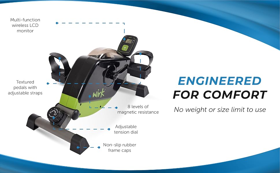 Stamina, vinyl wrapped seat pedal exerciser
