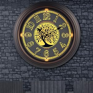 Lacrosse, la crosse, 403-3246BR, 18”, outdoor, analog time, clock, quartz time, weather, illuminate