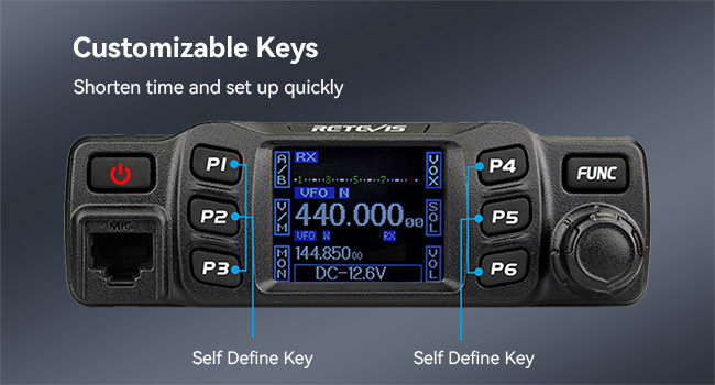 custom keys retevis ham radio hf transceiver hf radio Amateur radio ham radio handheld