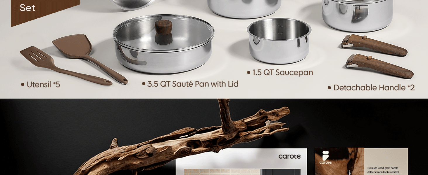 stainless steel cookware set