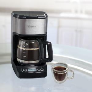 capresso, coffee machine, best coffee machine, drip, glass, stainless,