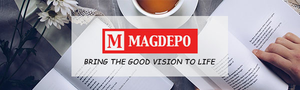 magdepo magnifying glass sheet with light for reading books seniors low vision magnifier 10X 3X