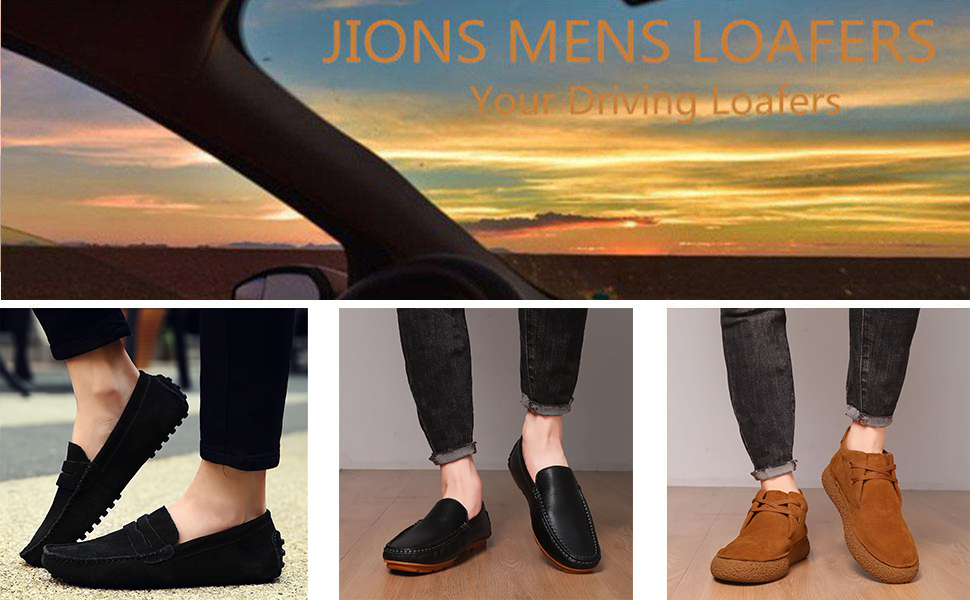 JIONS MENS LOAFERS SHOES FOR DRIVING