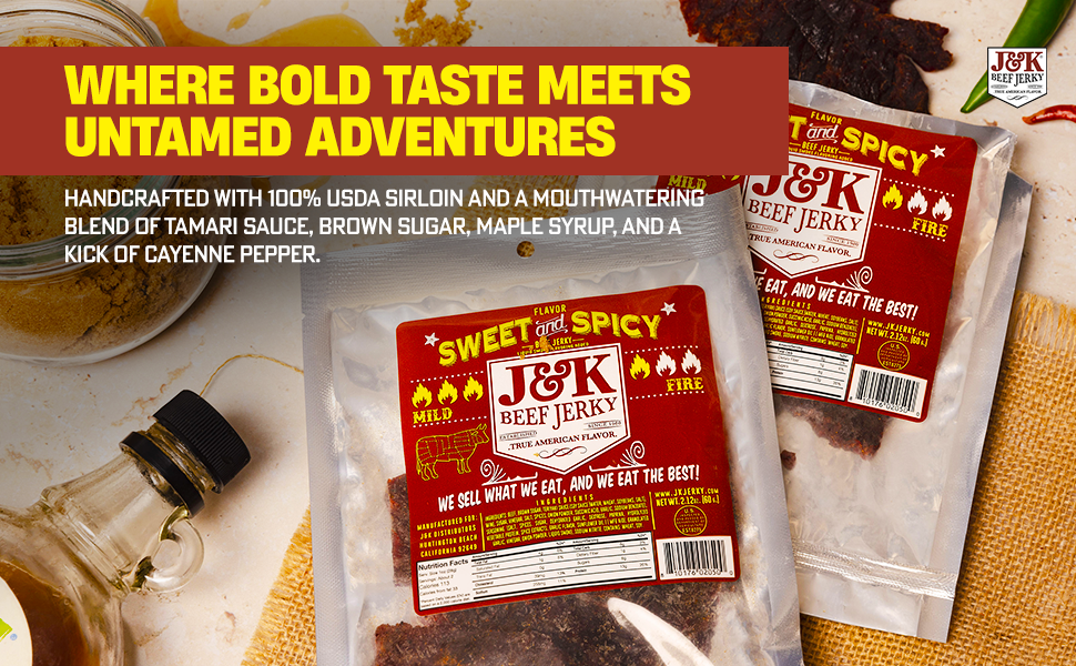 Sweet &amp; Spicy Beef Snacks