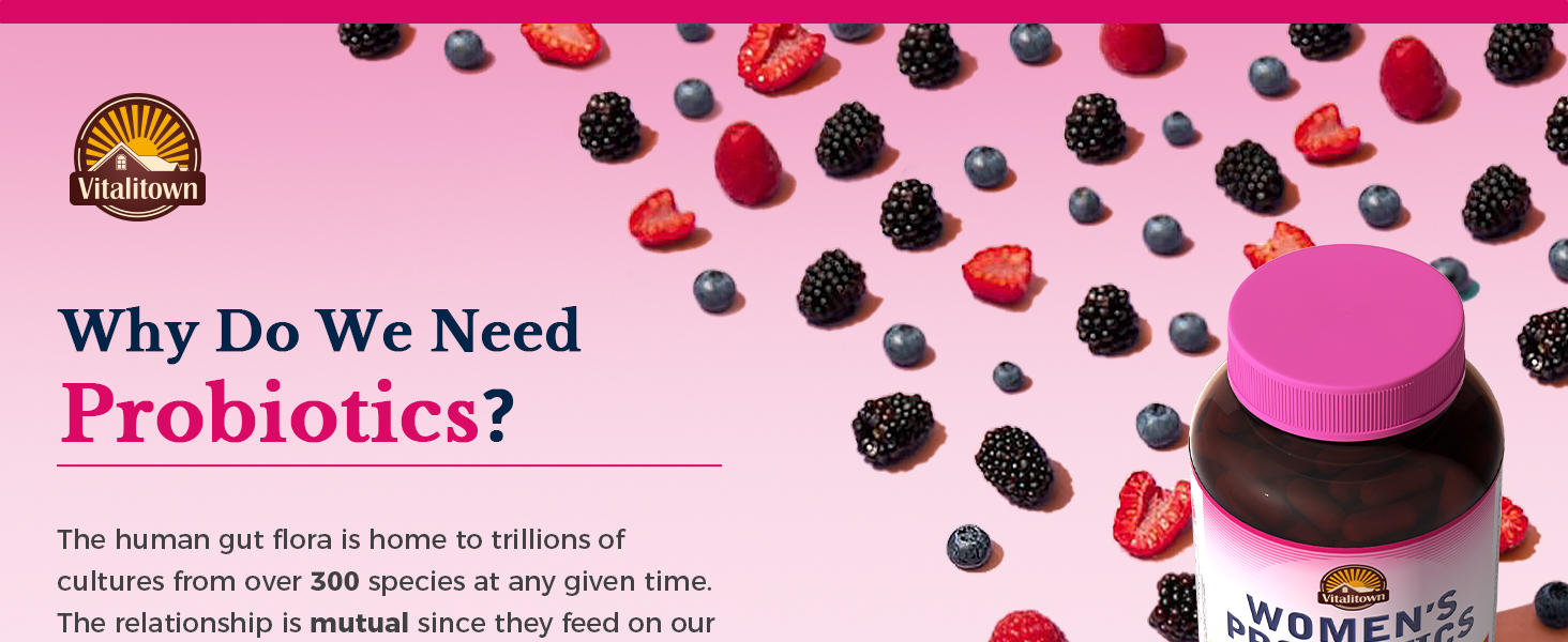 Vitalitown Women’s Probiotics is formulated to meet women’s specific health needs*