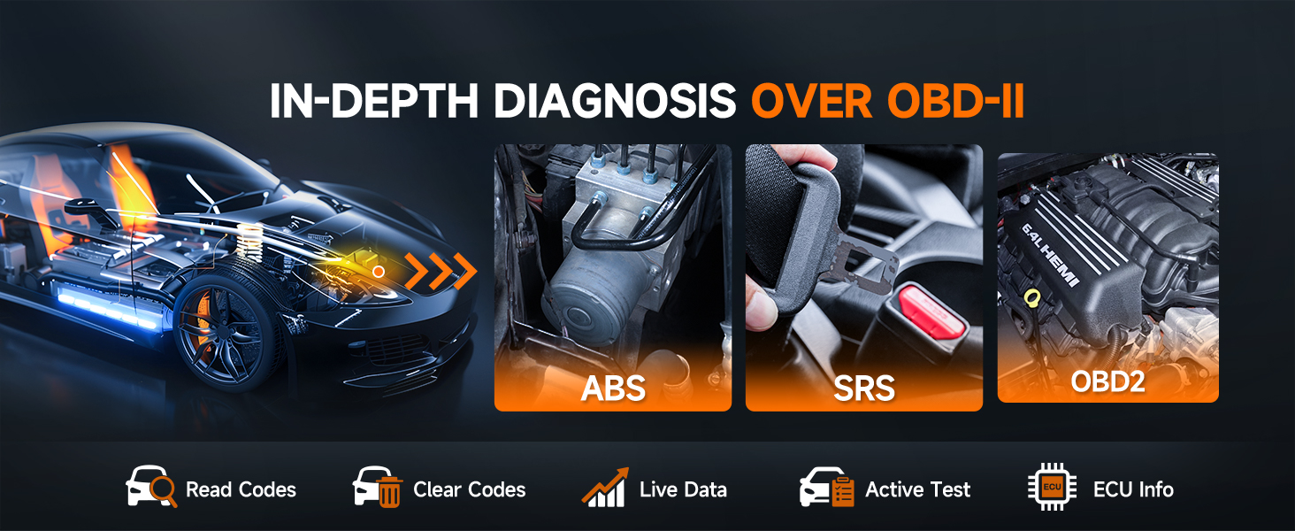 abs scanner srs airbag scan tool diagnostic scanner