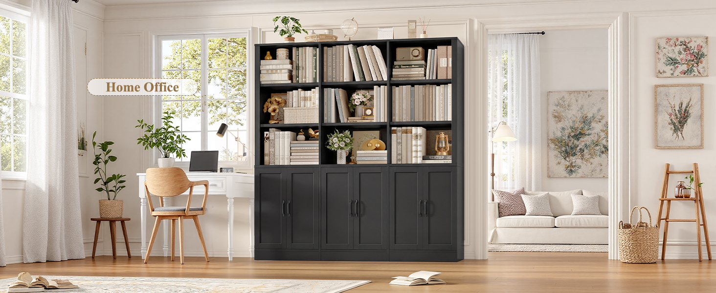Triple Wide Bookshelf