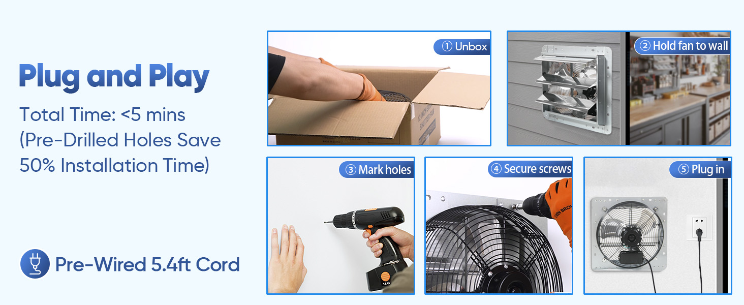Plug and Play Exhaust fan