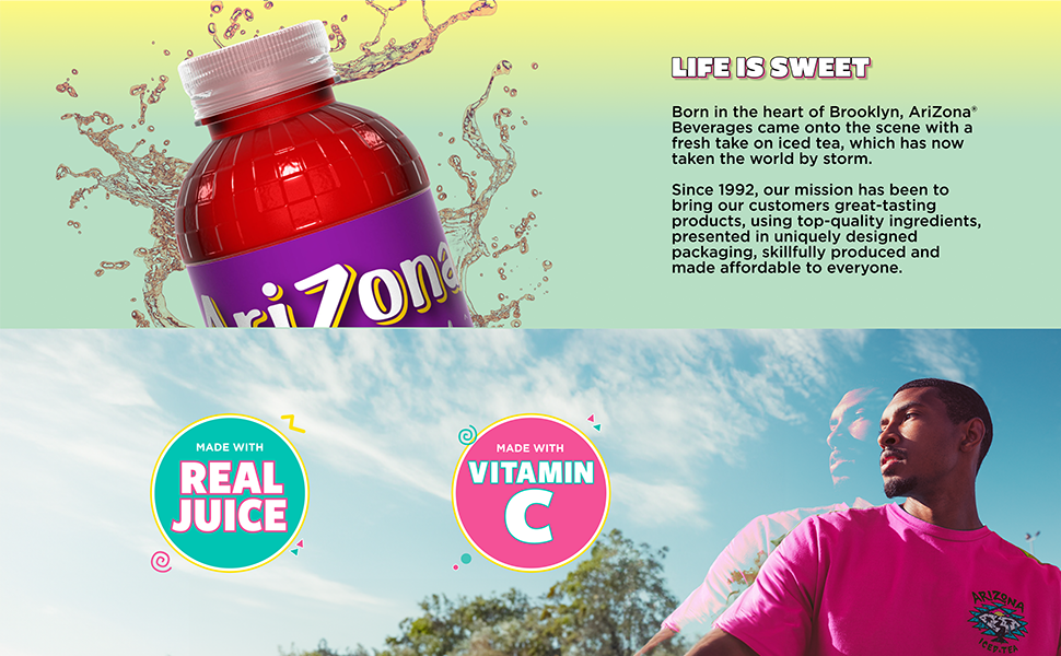 ARIZONA FRUIT JUICE COCKTAILS GREAT TASTING FRUIT PUNCH MUCHO MANGO WATERMELON TROPICAL DRINK TASTE