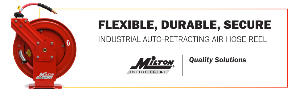 Industrial construction heavy duty air hose reel auto-retracting retractable automotive workshop